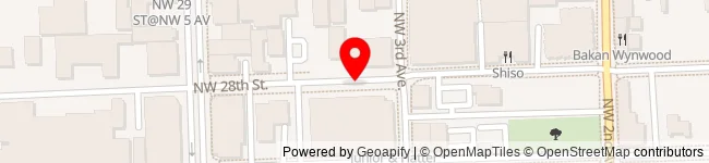 Map showing event location