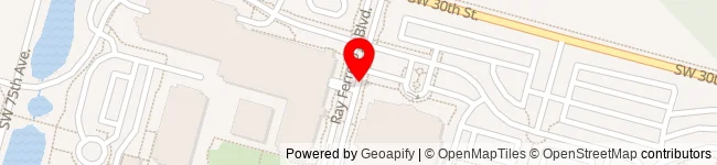 Map showing event location